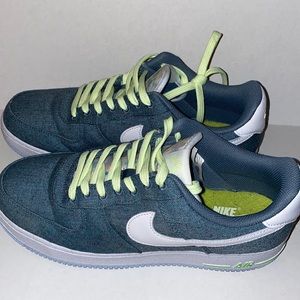2020 Nike Air Force 1 ‘recycled canvas’ ozone blue